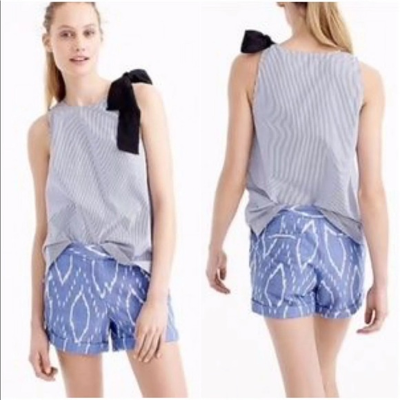 J. Crew Pants - NWT J.Crew ikat print cuffed shorts size 8